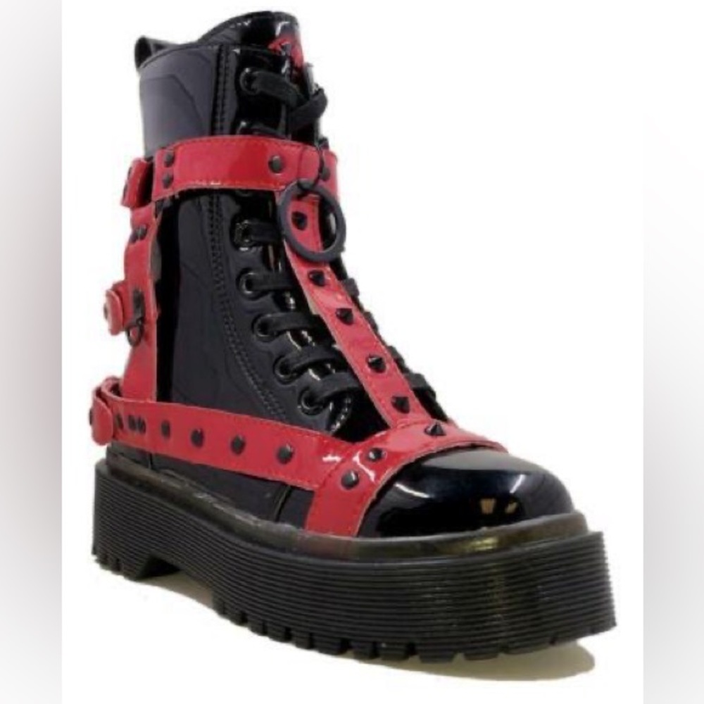 Strange Cvlt YRU Disorder Bondage Platform Boots